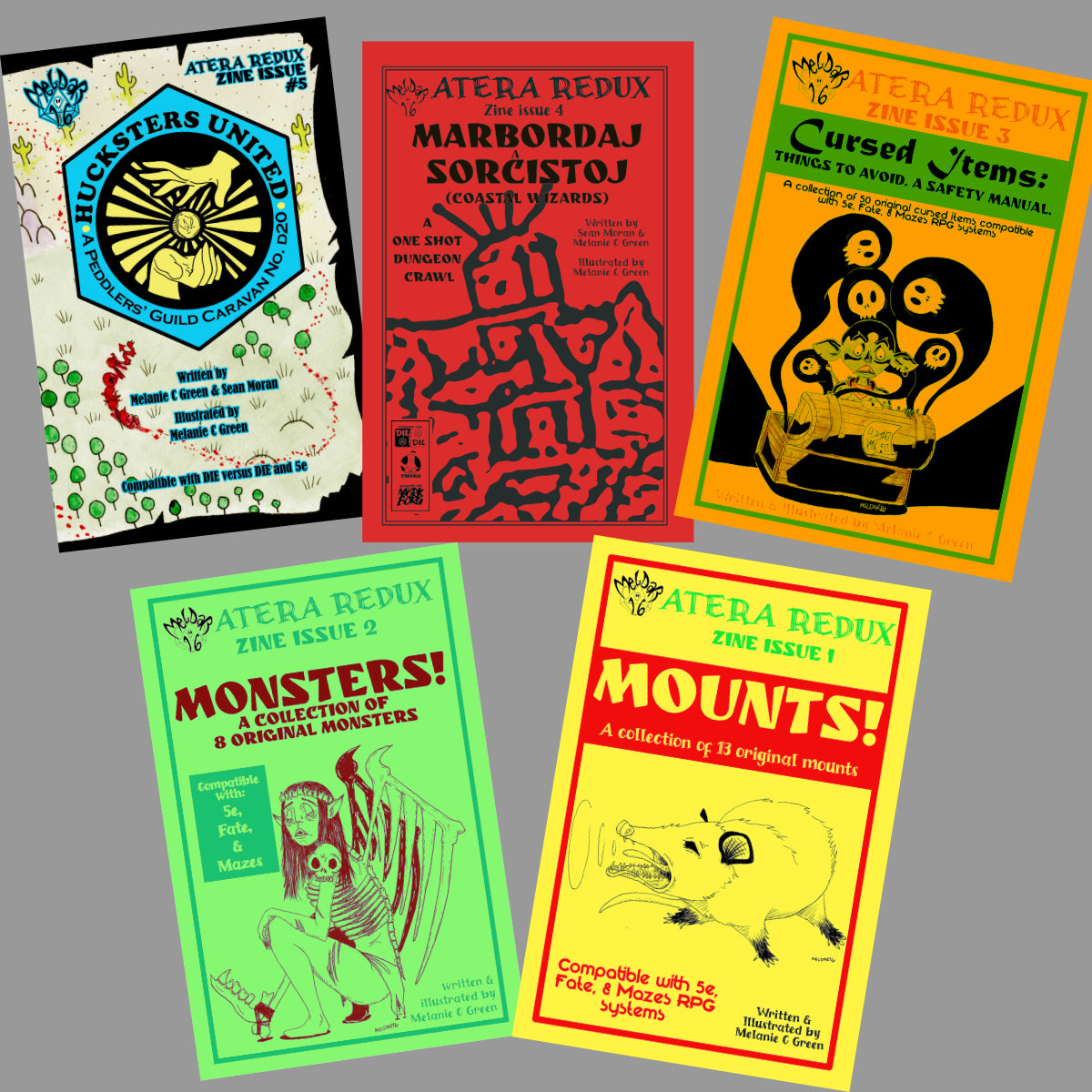 Zine Collection: Atera Redux Issues 1-5